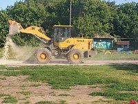 В Полтавке проводят ремонт дороги