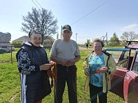 Жители Полтавки присоединились к акции «Георгиевская ленточка»