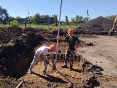 В Самойловке продолжаются работы по реконструкции подземного водозабора
