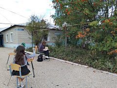 Юные художники из Святославки запечатлели красоту родного края