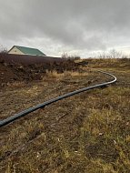 В Святославке завершили укладку трассы коммунального коллектора