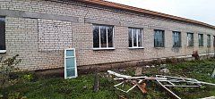 В селе Святославке устанавливают окна в здании пожарного поста