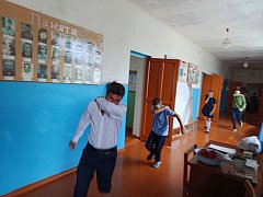 В Полтавской школе прошел открытый урок по основам безопасности