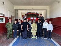 Экскурсия в пожарную часть прошла увлекательно