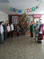 В Николаевской школе побывали в гостях Дед Мороз и Снегурочка