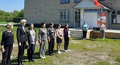 Коллективы Полоцкого СДК и школы присоединились к акции «Линейка памяти» 