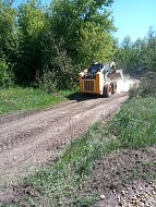Начался ремонт дороги в с. Николаевке