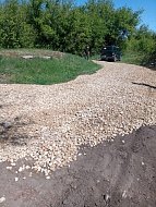 Начался ремонт дороги в с. Николаевке