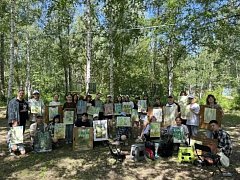 Юная художница из Красавки участвовала в «Волжской радуге»