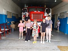 Школьники побывали в гостях у пожарных