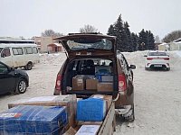 Жители района отправили очередную партию гуманитарной помощи