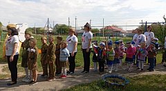 В детском саду «Ромашка» прошел Парад Победы 