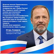 Полномочный представитель Президента РФ в ПФО Игорь Комаров поздравил жителей с Днём России 
