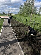 Сельский парк преображается