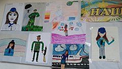 Дети нарисовали профессии своих родителей