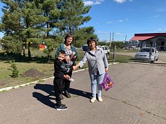 В Полтавке прошел легкоатлетический кросс среди школьников