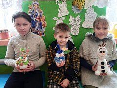 В Красненской школе состоялся конкурс снеговиков