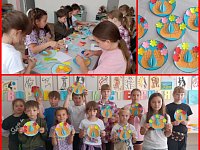 В «Творческой мастерской» школьники делали аппликации