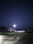 На улицах Ольшанки установили уличные фонари