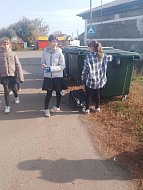 Улицы родного села стали чище