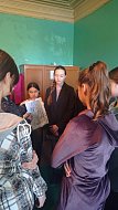 Школьники из Благовещенки учились плести маскировочные сети