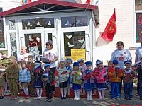 В детском саду «Ромашка» прошел Парад Победы