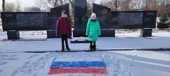 В Краснознаменском провели конкурс рисунков на снегу «Разукрасилась зима»