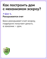 В наших карточках рассказываем как работает механизм эскроу в ИЖС