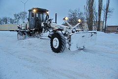 После снегопада – расчистка дорог