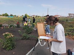Юные художники из Святославки запечатлели красоту родного края
