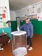 Студентка впервые приняла участие в выборах