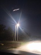 На улицах Ольшанки установили уличные фонари