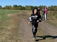 В Полтавке прошел легкоатлетический кросс среди школьников