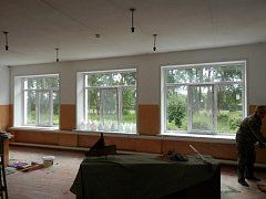 В Святославской школе по региональному проекту меняют окна