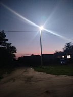 На улицах Ольшанки установили уличные фонари