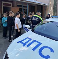 Сотрудники Госавтоинспекции провели познавательный урок для учащихся Криушанской школы