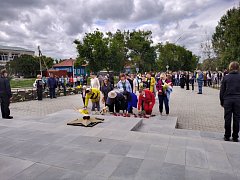 В День памяти и скорби в в р.п. Самойловке прошел митинг у стелы "Вечная слава. Вечная память"