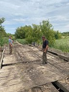 В с. Воздвиженке отремонтировали мост