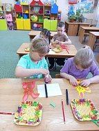 Дошкольники изготовили поделки к Вербному воскресенью