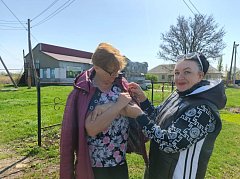 Жители Полтавки присоединились к акции «Георгиевская ленточка»