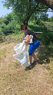 В Красавке на берегу Елани прошел субботник