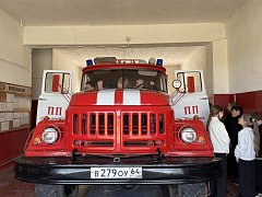 Экскурсия в пожарную часть прошла увлекательно