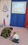 Защитник Отечества посетил детский сад