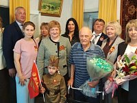 С Днем Победы поздравили труженика тыла В.В. Волохова