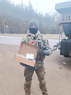 Самойловцы доставили гуманитарный груз для военнослужащих