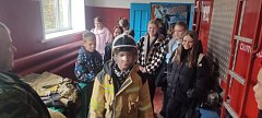 Святославкие школьники побывали в гостях у спасателей