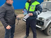Сотрудники балашовской ГАИ провели профилактическую акцию «Безопасная дорога зимой»