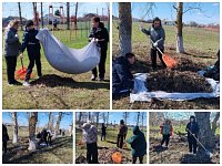 В Полоцкой школе прошел первый субботник