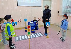 Дошкольники узнали о безопасности дорожного движения