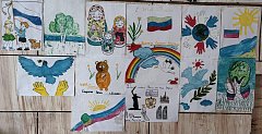 «Моя Россия»: в Низовском СДК работает выставка детских рисунков